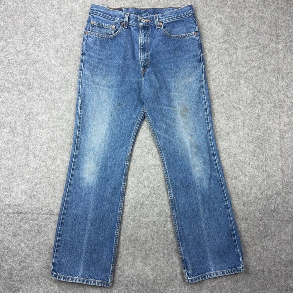 VTG Levi's‎ Jeans Mens 34x30 Blue 517 Bootcut Faded Denim Pants Western Y2K